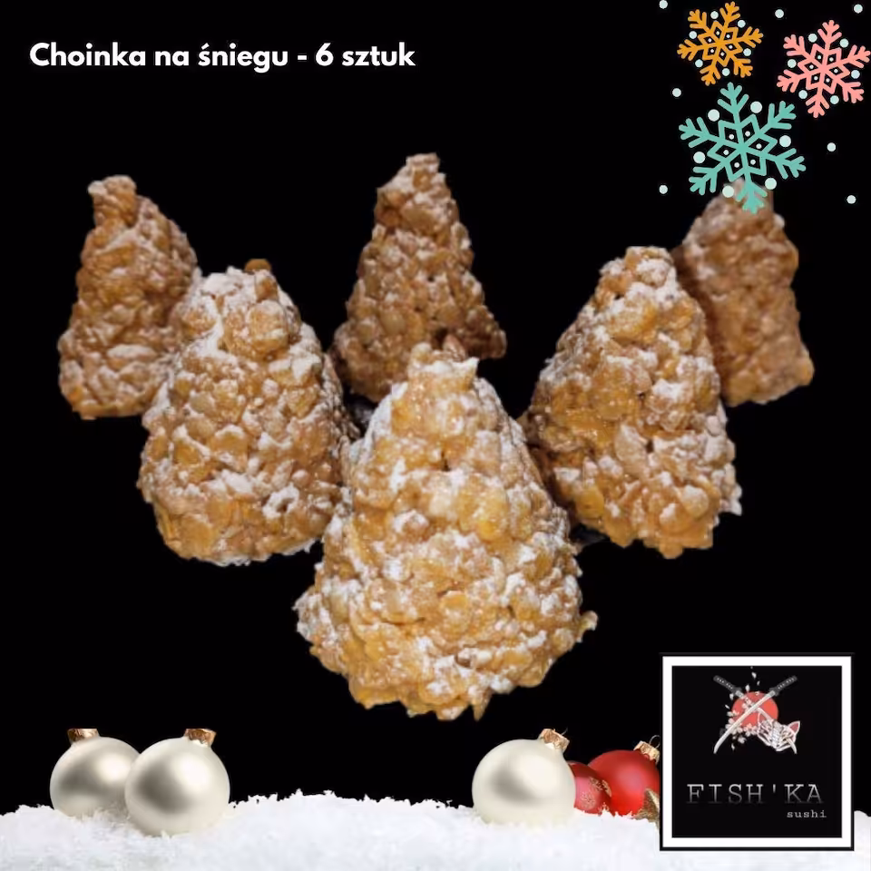 Menu Świąteczne - Choinka na śniegu – 3 sztuki