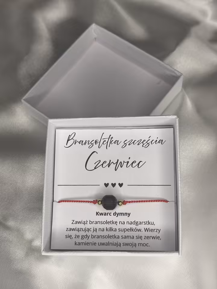 BRANSOLETKA SZCZĘŚCIA CZERWIEC