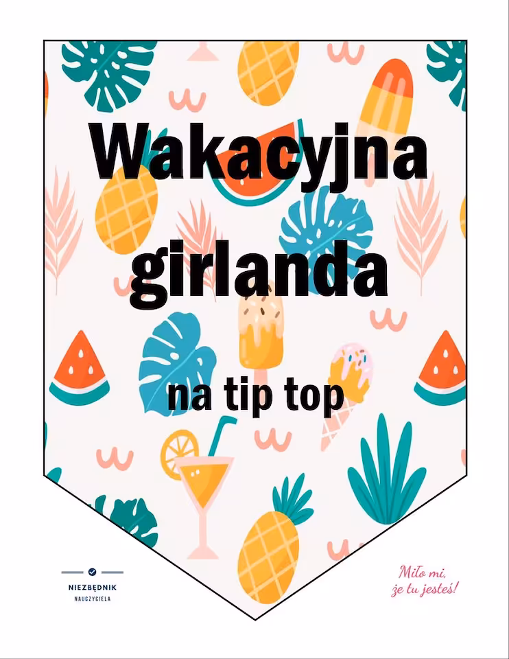 GIRLANDA wakacyjna - WZÓR 1