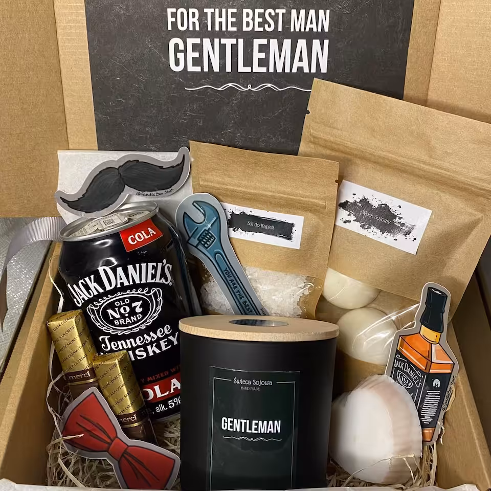 Męski Zestaw Gentleman / Czarny Mat / 280 ml