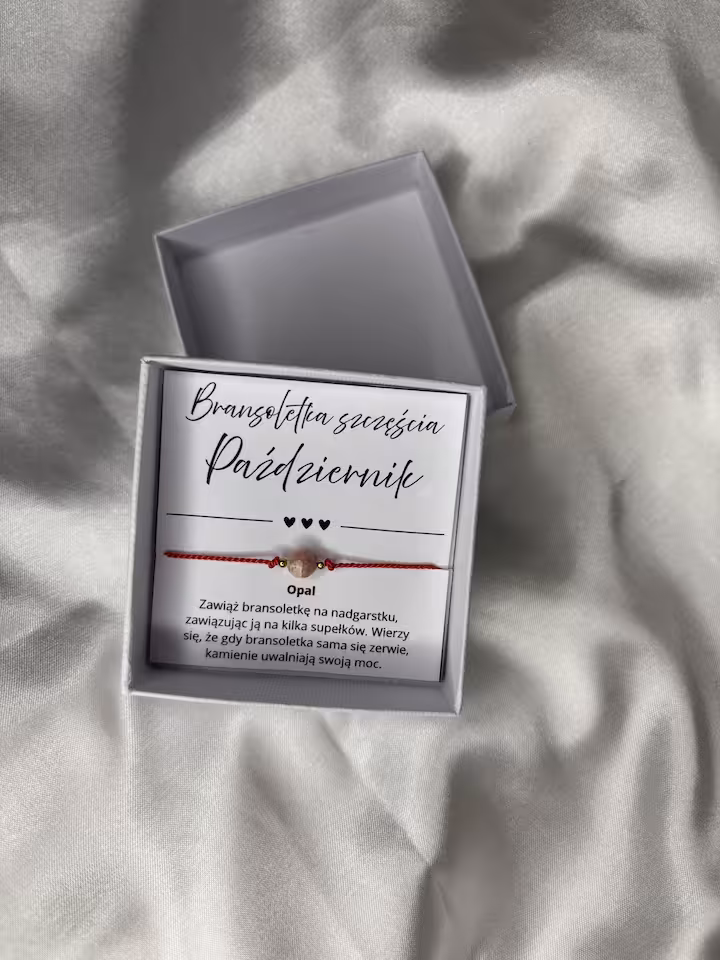 BRANSOLETKA SZCZĘŚCIA PAŹDZIERNIK