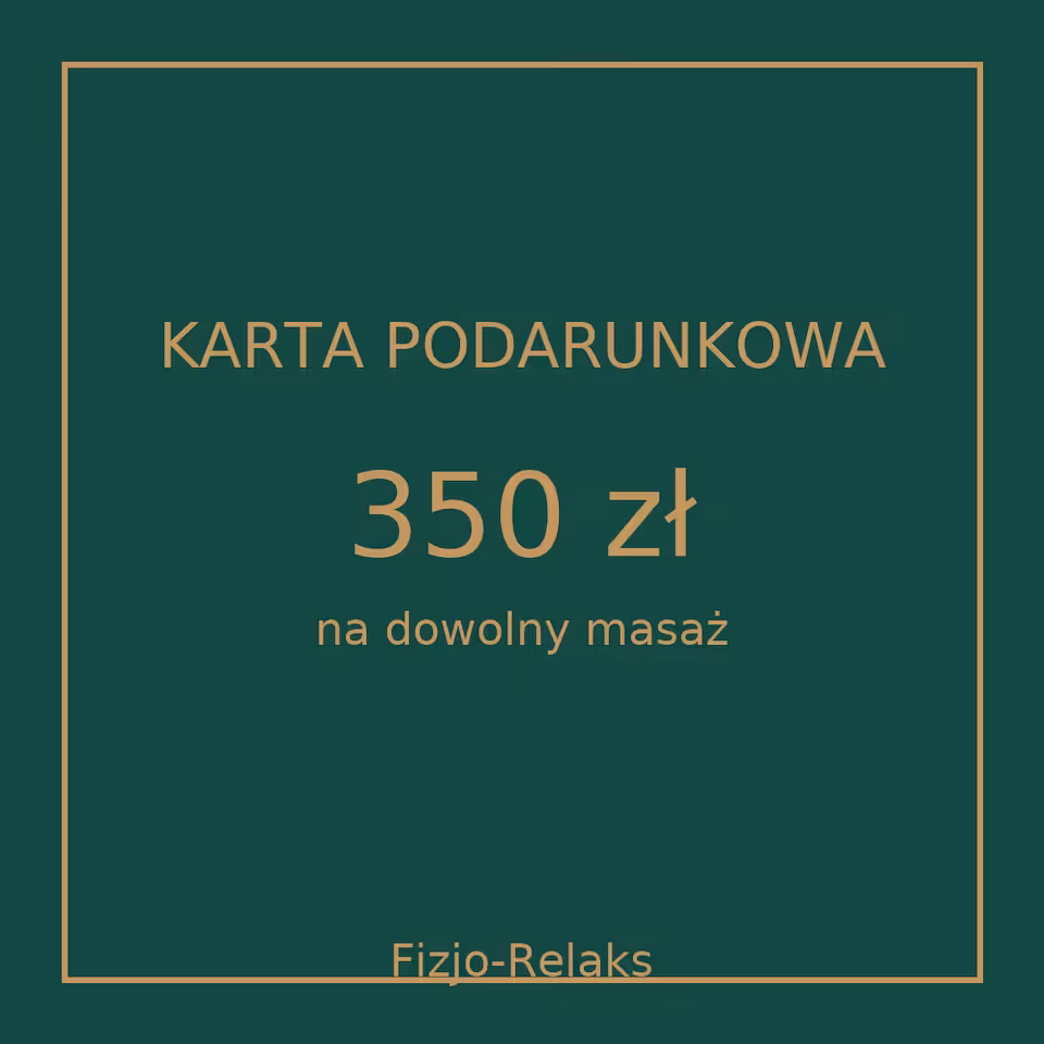 Karta podarunkowa o wartości 350 zł (elektroniczna)