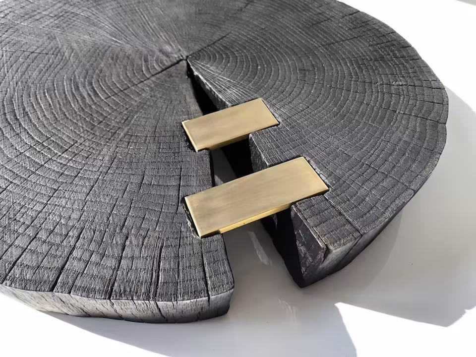 Czarny plaster DĄB XXL z 2x złotym detalem