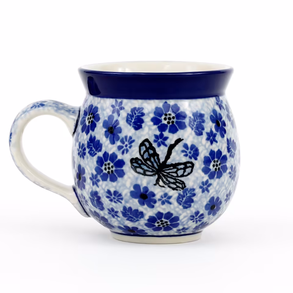 Kubek beczułka 0,3l 1443X Ważka w kwiatach