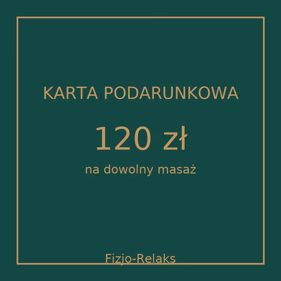 Karta podarunkowa o wartości 120 zł (elektroniczna)