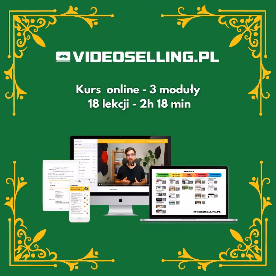Kurs online VIDEO SELLING Narzędzie Nowoczesnego Handlowca