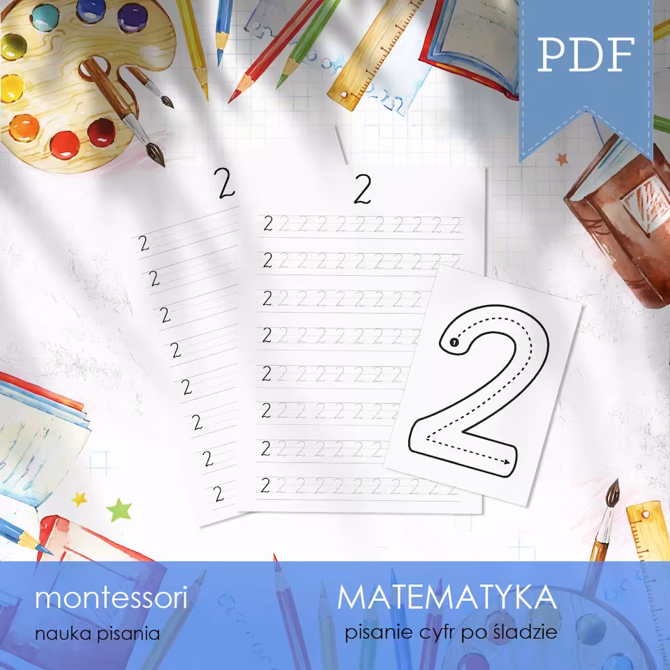 Matematyka - Nauka pisania cyfr