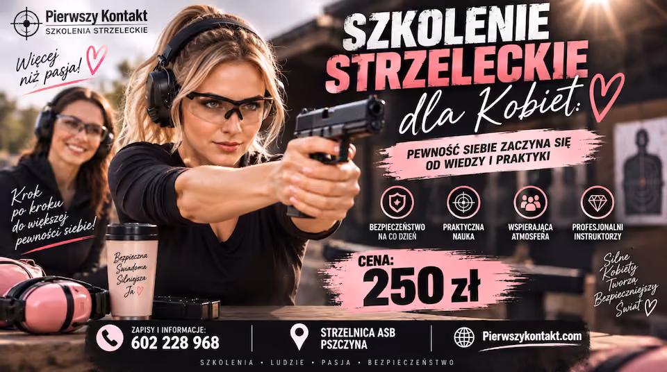 VOUCHER szkolenie strzeleckie dla kobiet | pierwszykontakt.com