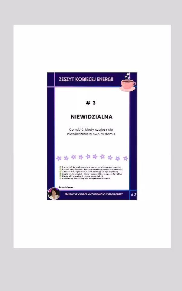 zeszyt wsparcia kobiety #3 niewidzialna w domu