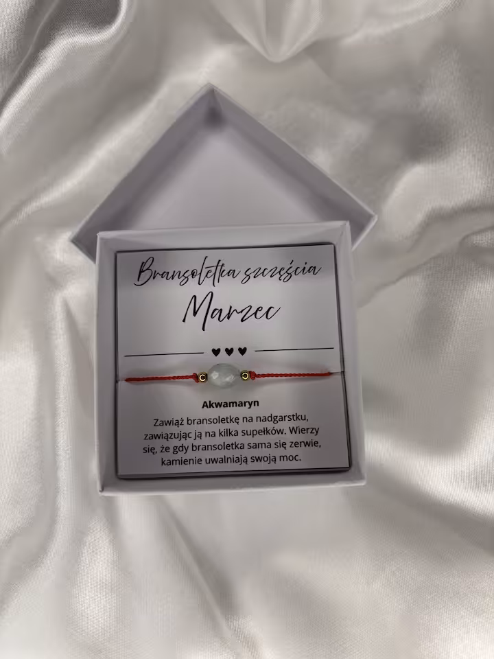 BRANSOLETKA SZCZĘŚCIA MARZEC