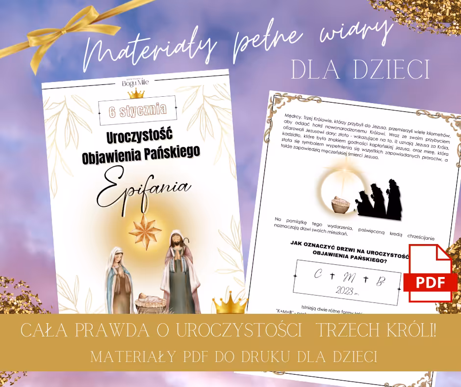 Uroczystość Objawienia Pańskiego 6 stycznia MATERIAŁY PDF DLA DZIECI