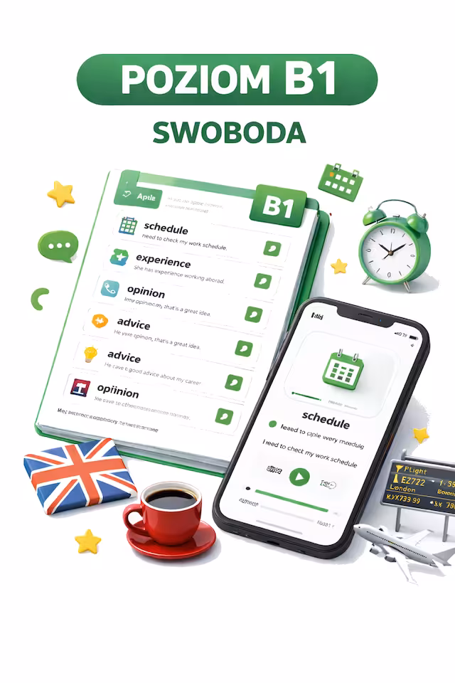 Poziom B1 - Słówka - Zdania - Audio