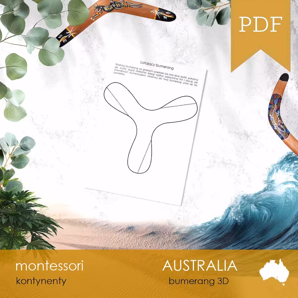 Australia - Latający bumerang 3D