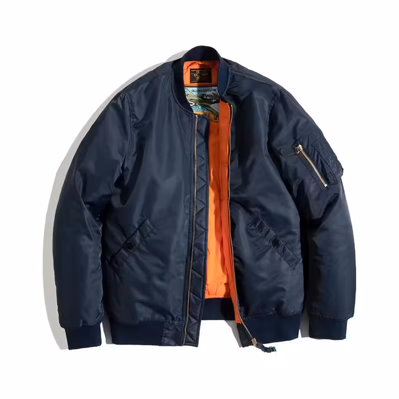 OCIEPLANA KURTKA BOMBERKA ARMY MĘSKA MA1 BLUE