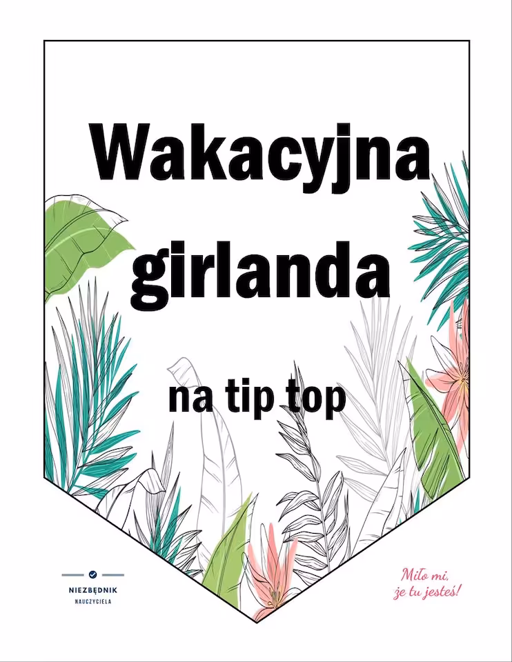 GIRLANDA wakacyjna - WZÓR 5