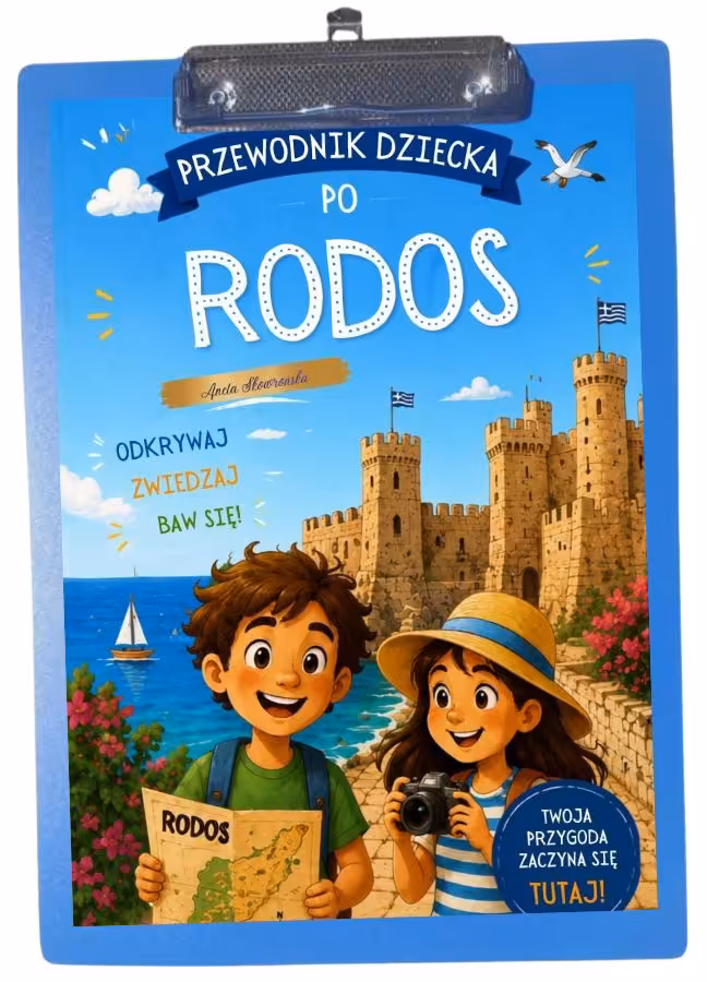 Przewodnik dziecka po Rodos na sztywnej podkładce