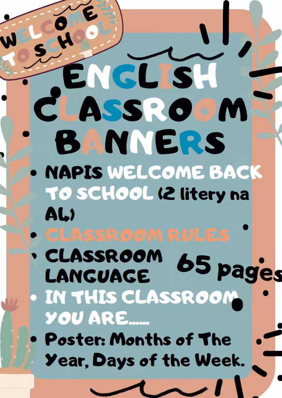 English Classroom Banners