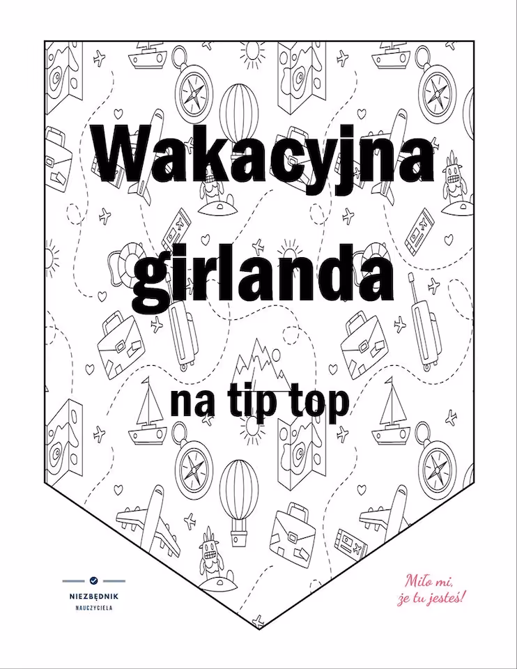 GIRLANDA wakacyjna - WZÓR 3