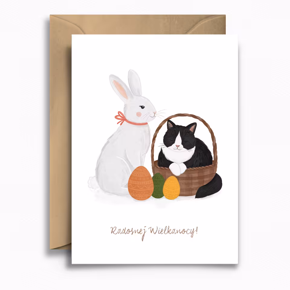 KARTKA • KRÓLIK I KOT