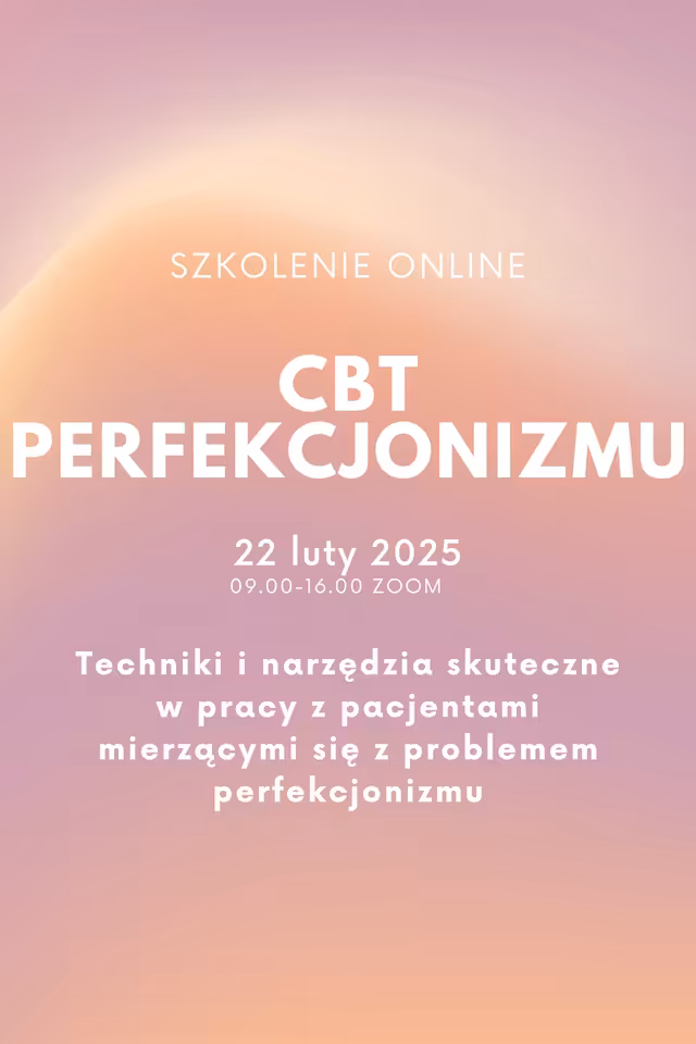 CBT Perfekcjonizmu