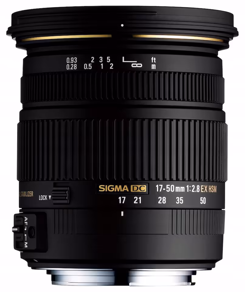 Sigma 17-50 f/2.8 EX DC HSM OS, ostry, Nikon