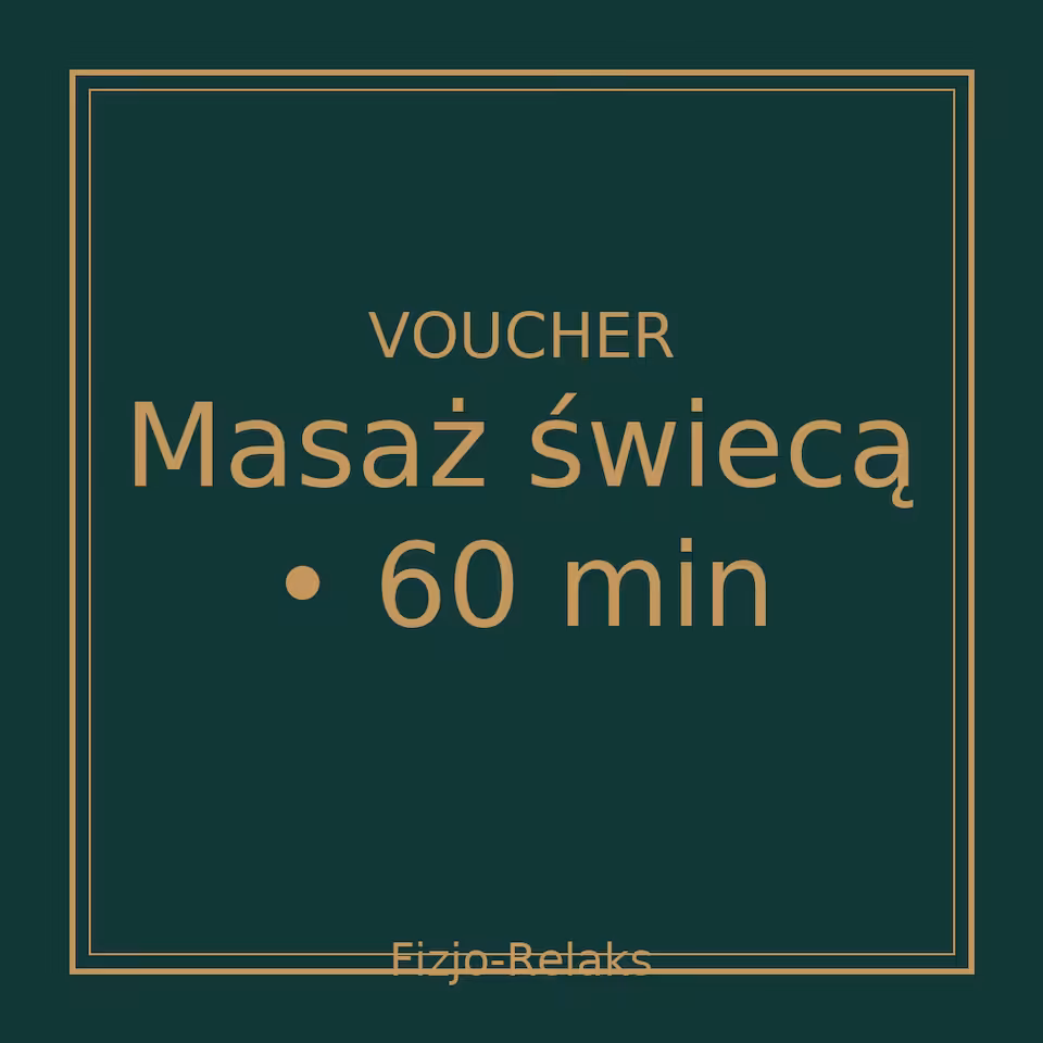 Voucher masaż świecą 60 minut (papierowy)