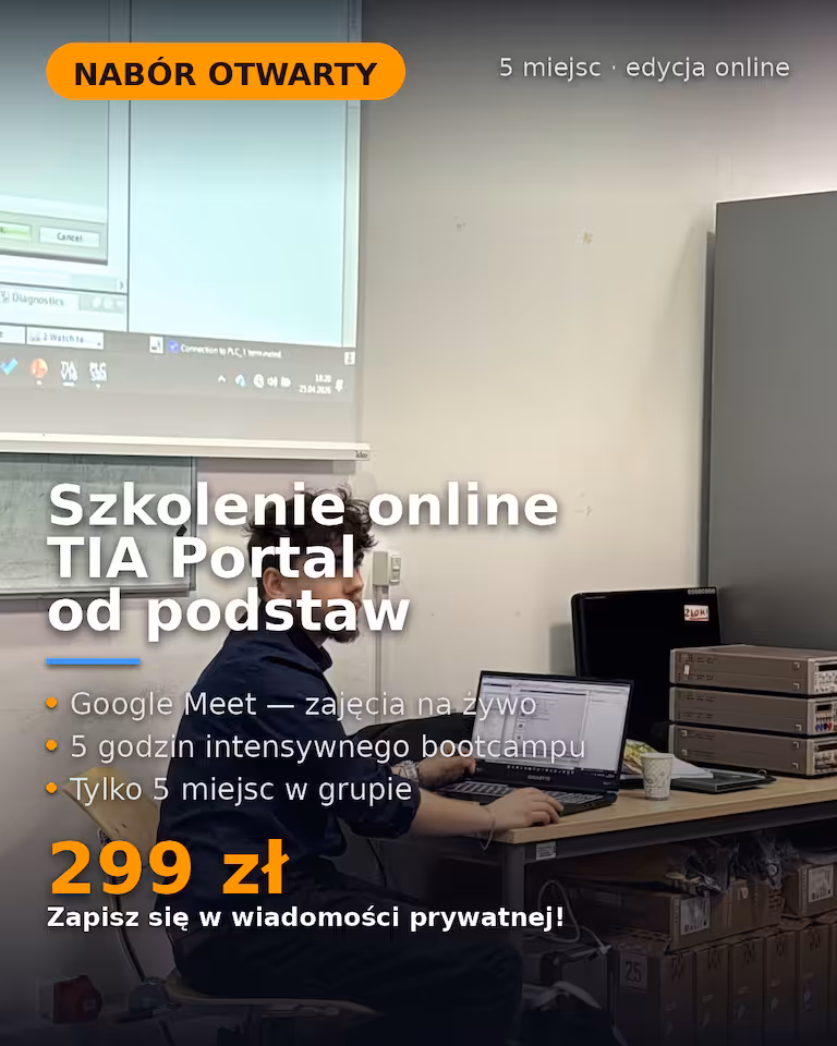 Warsztaty Online: Podstawy TIA Portal [19.07.2026] - Akademia PLC