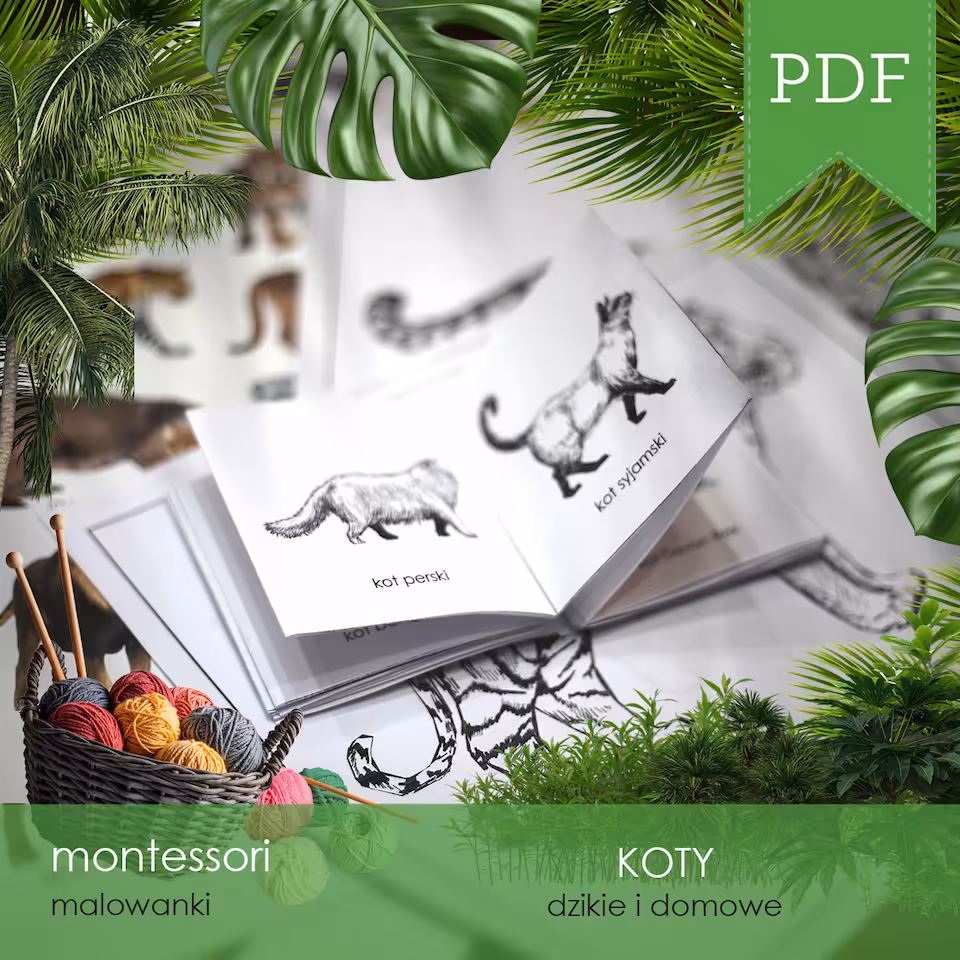 Koty - Malowanka rozkładana