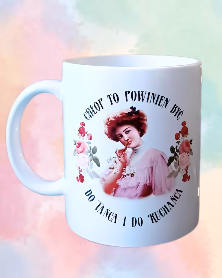 Kubek 330 ml Sarnodzieło Chłop to powinien być do tańca i do ruchańca