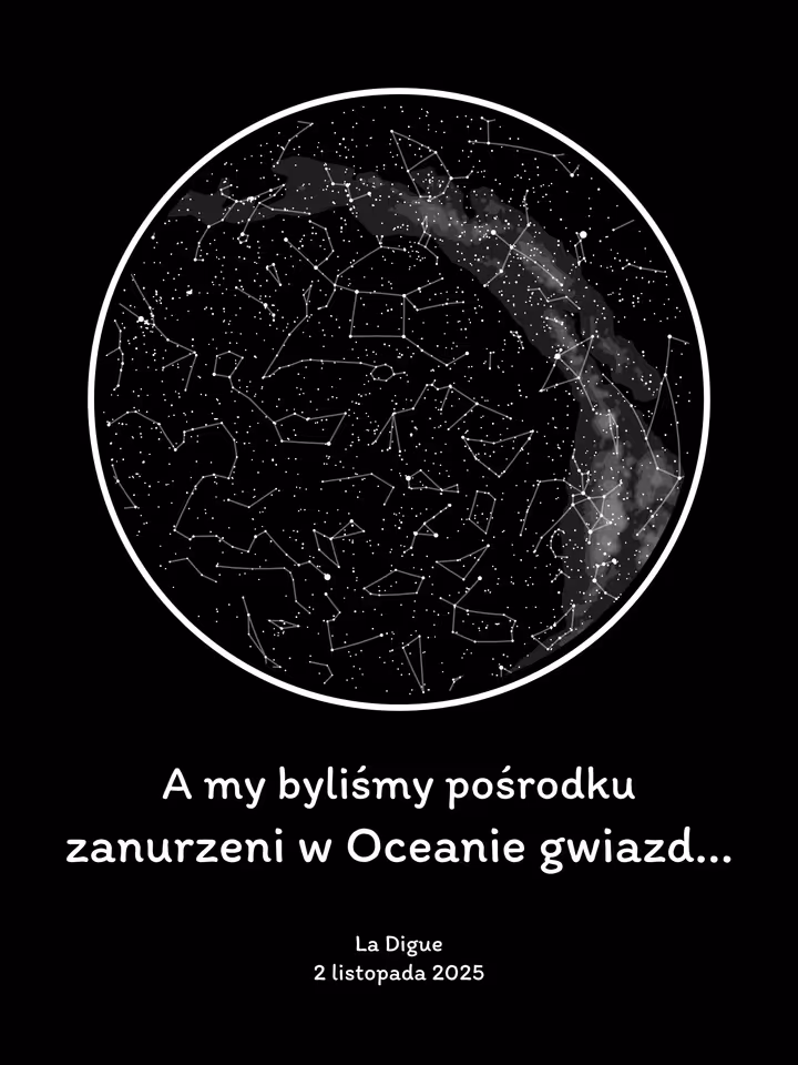 Personalizowana mapa gwiazd (#9aec5865-9304-4ba1-b8fd-95f219477127) - plakat 30x40cm