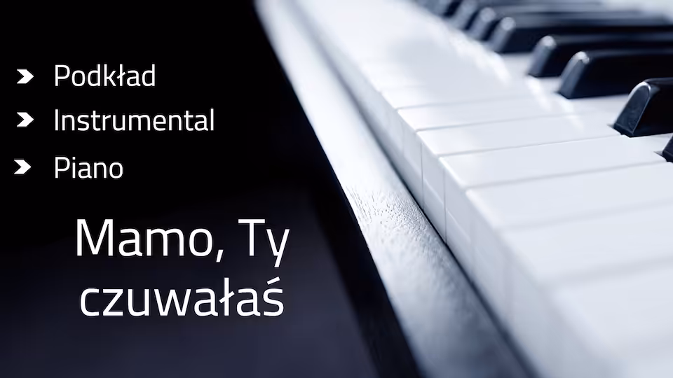 Mamo, Ty czuwałaś - podkład e-moll