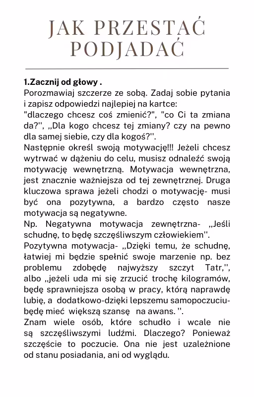 Uwolnij się od podjadania