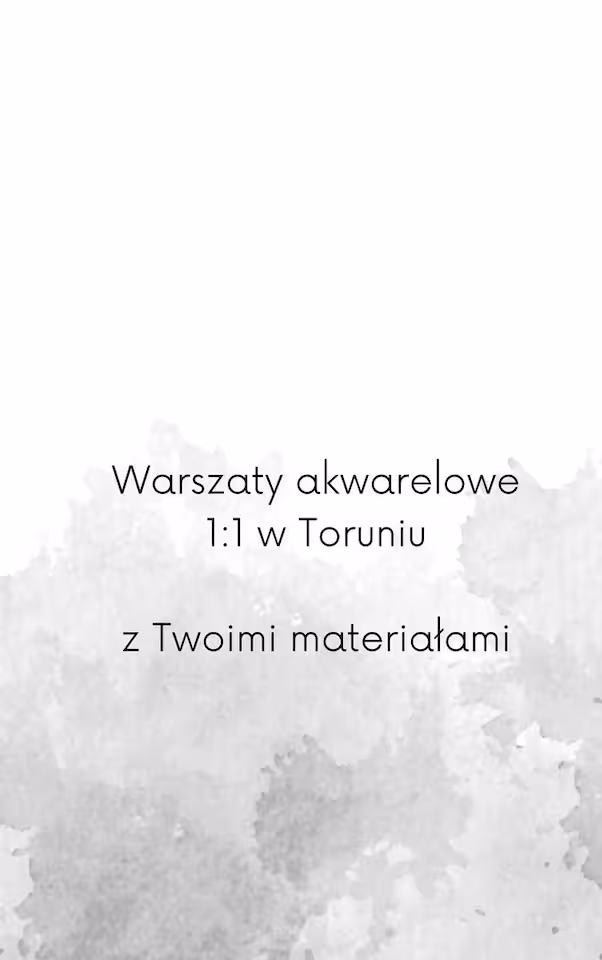 Warsztay akwarelowe indywidualne, bez materiałów