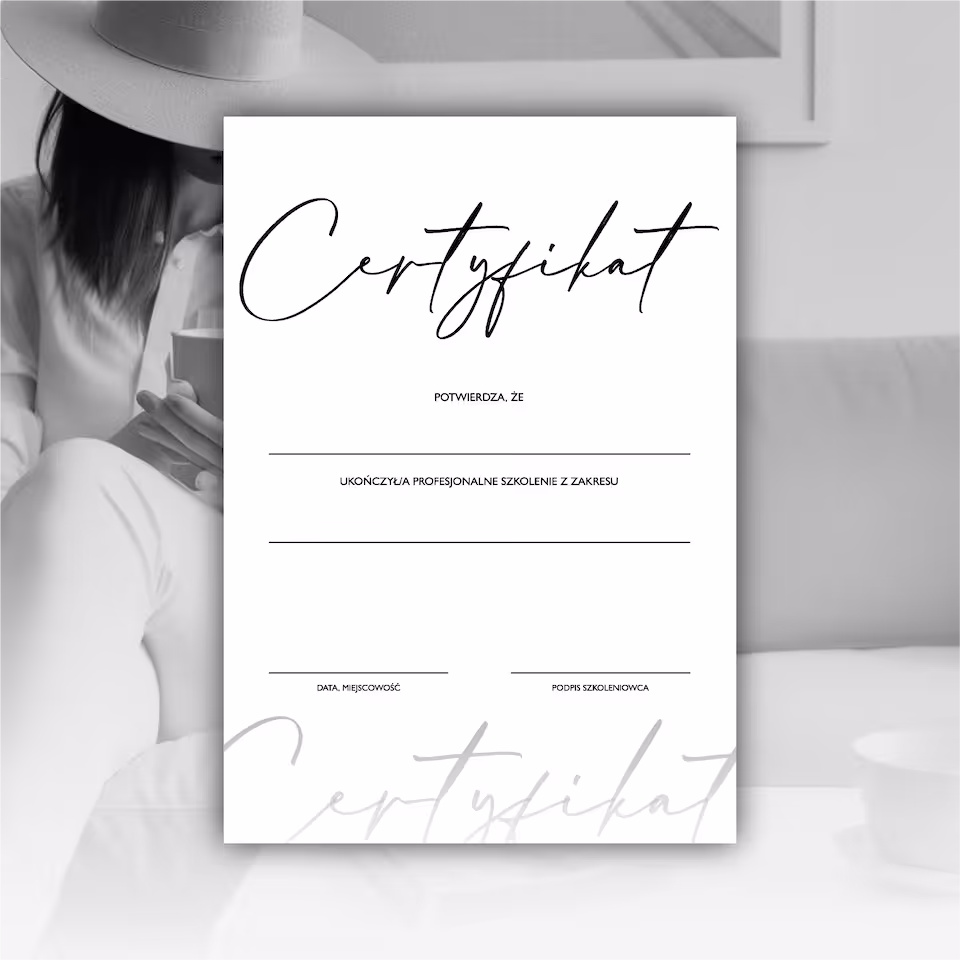 CERTYFIKAT szablon wzór c07 [format A4 | PDF]