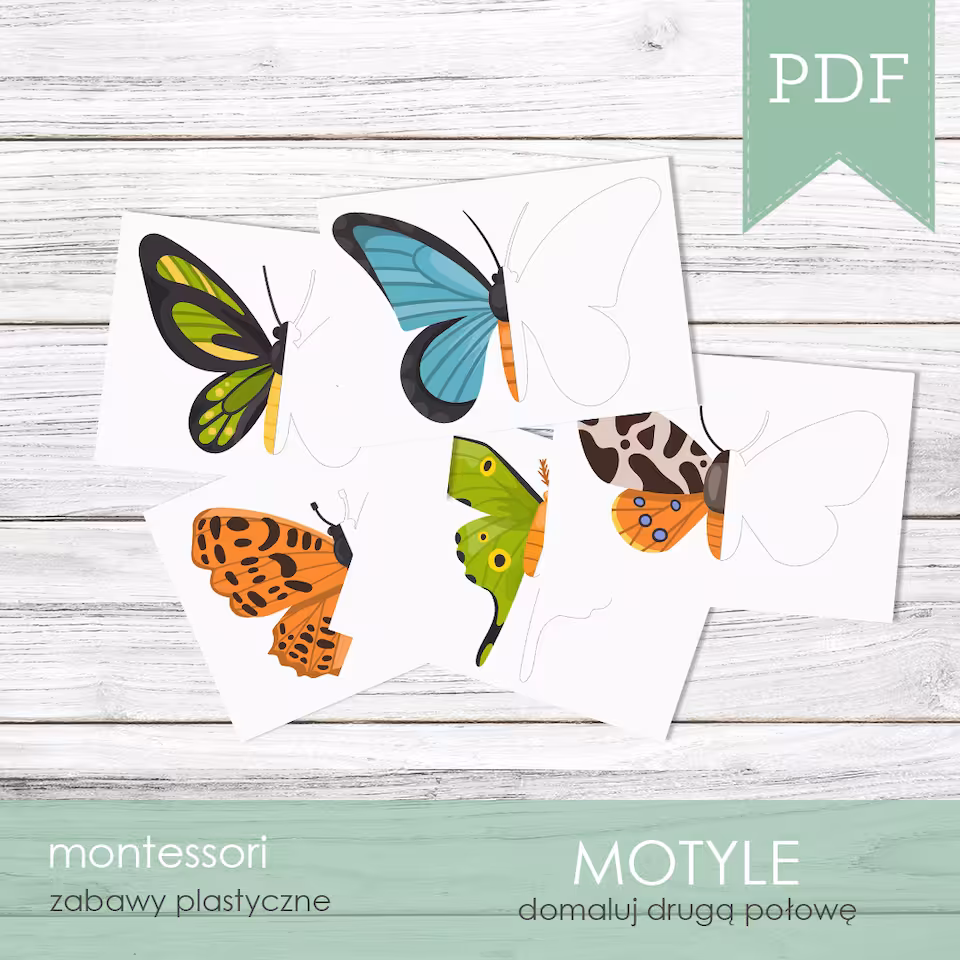 Motyle - Domaluj drugą połowę