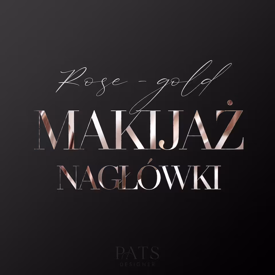 Nagłówki makijaż - rosegold