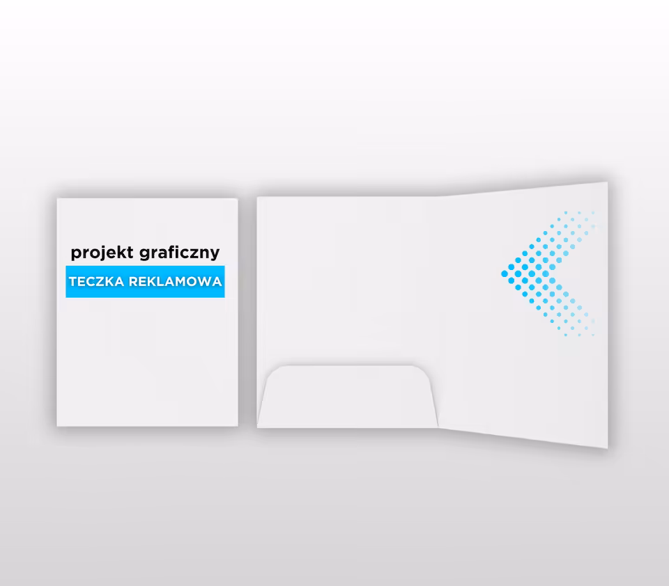 Teczka reklamowa - projekt graficzny