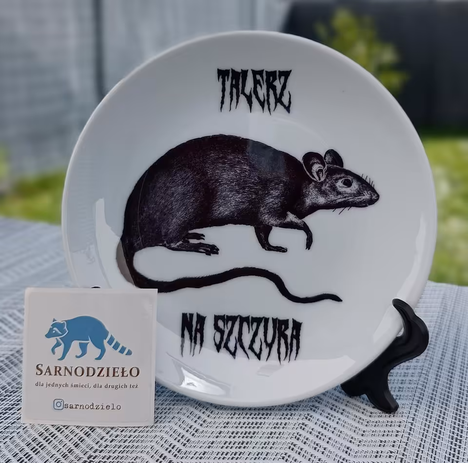 Talerz Sarnodzieło Talerz na szczura