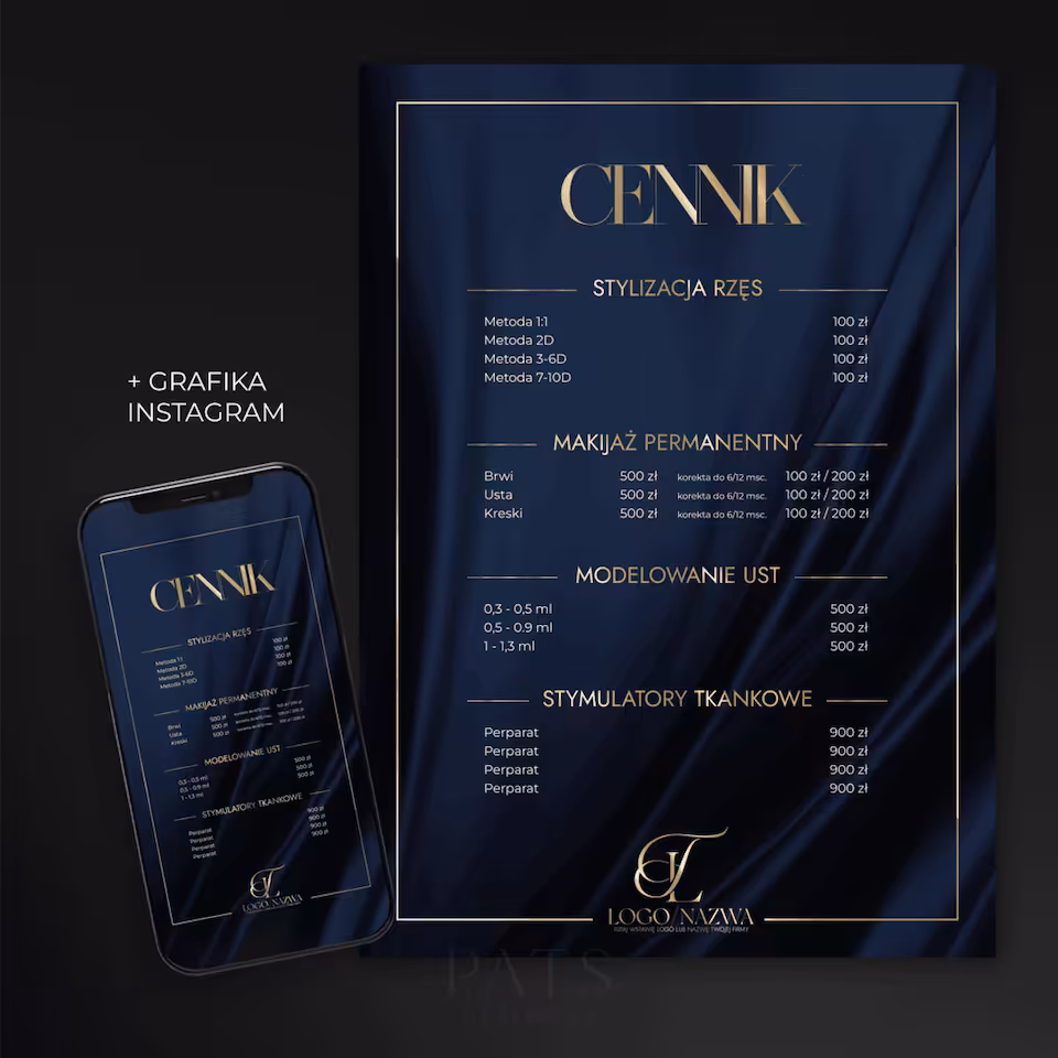 Cennik - granat
