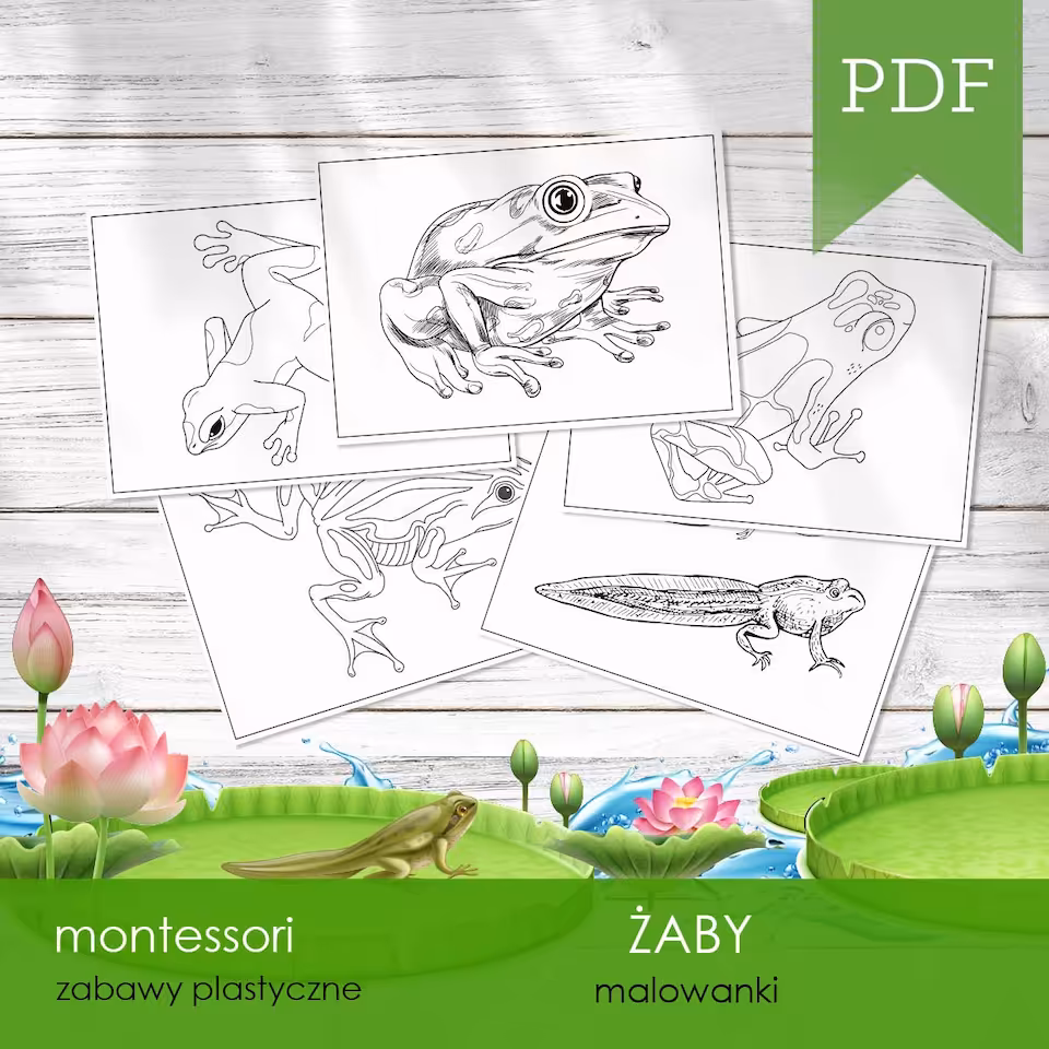 Żaby - Malowanki