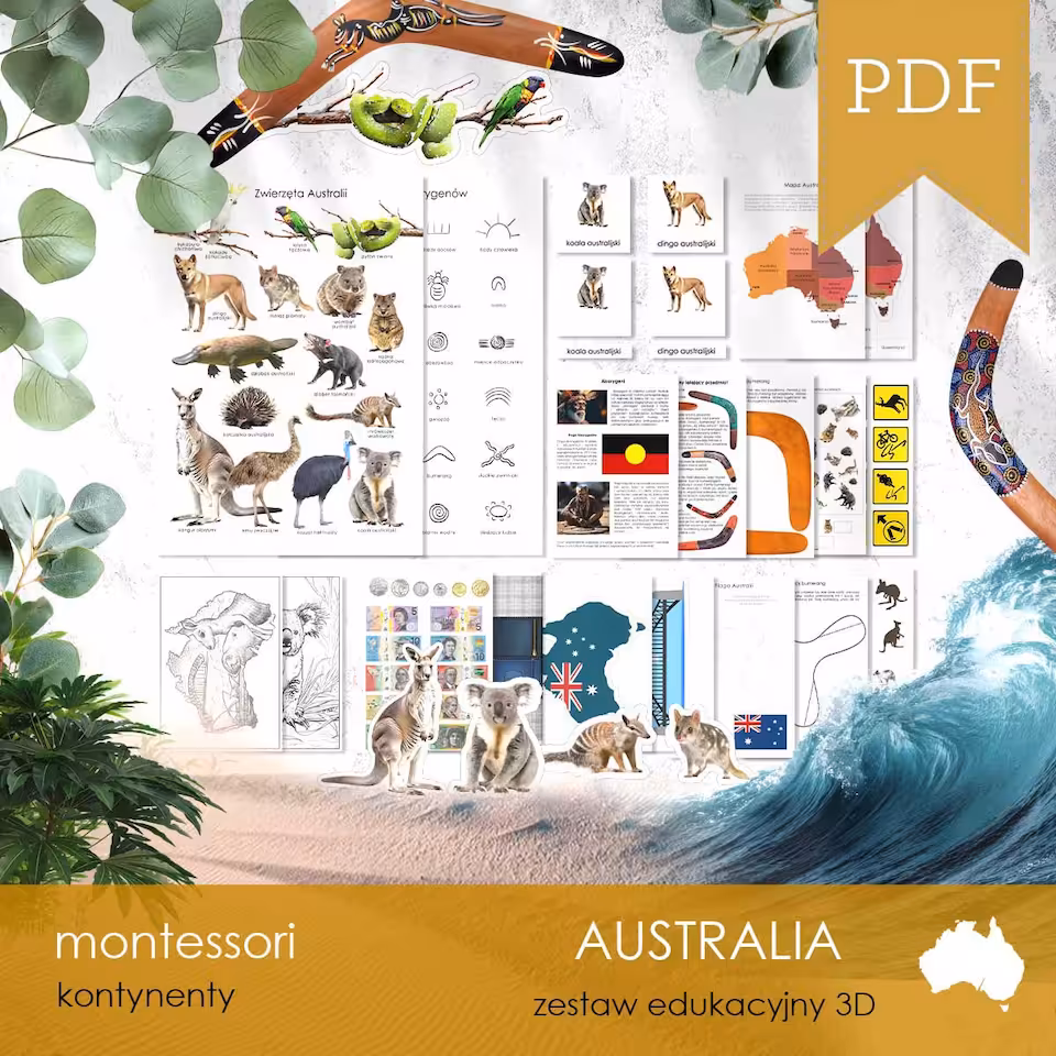 Australia - Zestaw edukacyjny 3D