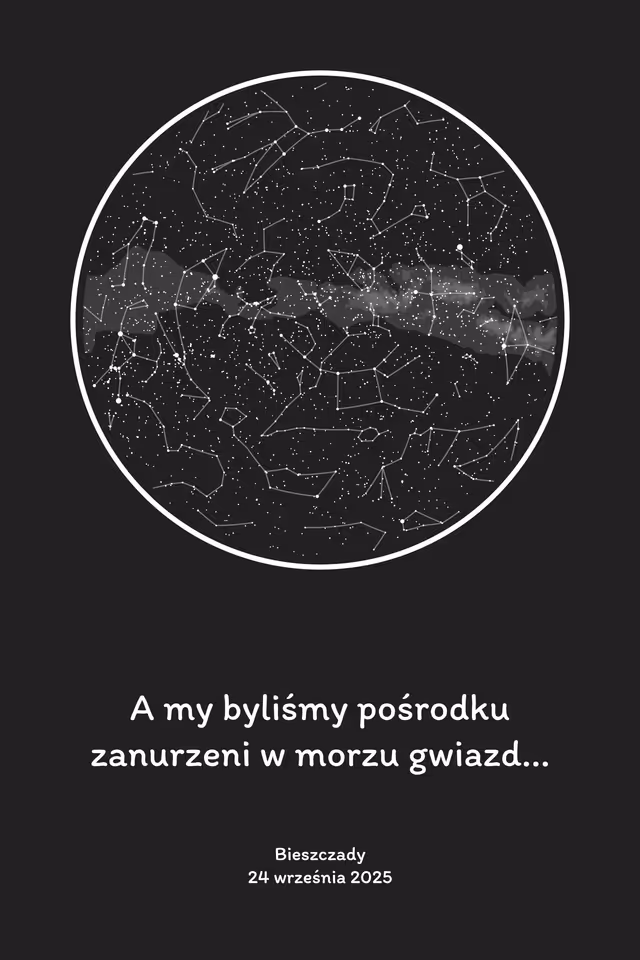 Personalizowana mapa gwiazd (#32961ccb-5bf5-4a15-9157-aa07b04eb1f7) - plakat 40x60cm