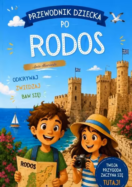 Przewodnik dziecka po Rodos w skórzanej teczce