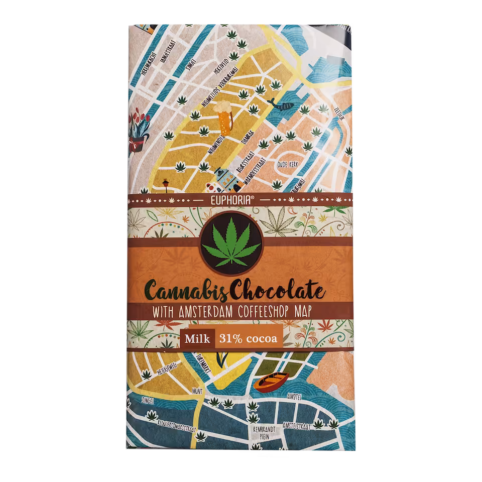 Czekolada mleczna Coffeeshop Amsterdam 80 g EUPHORIA
