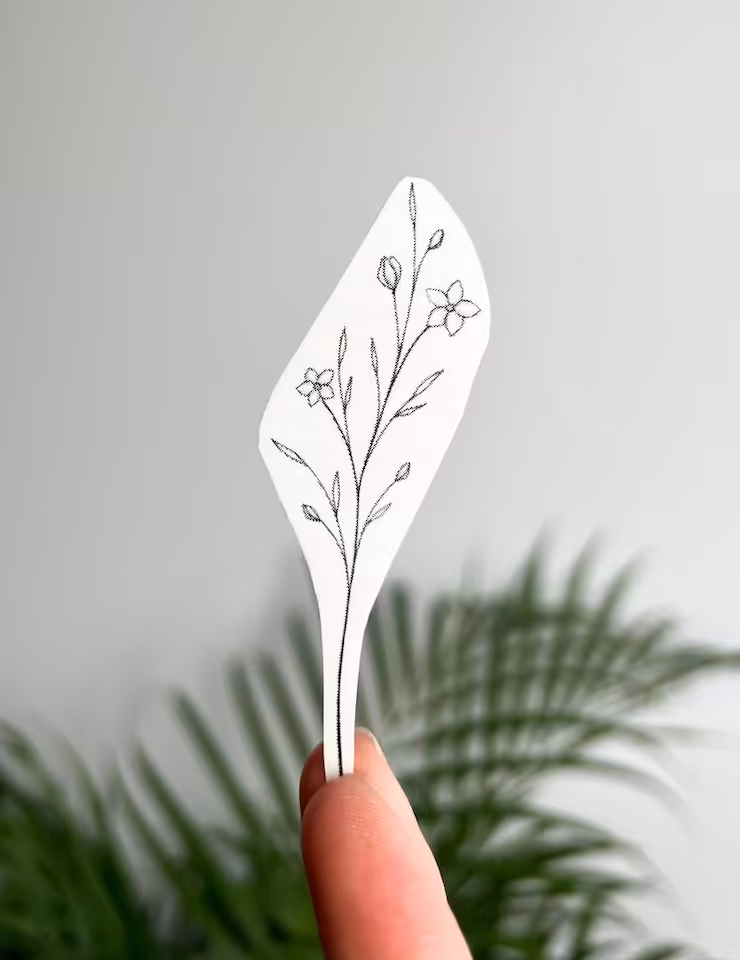 Tatuaż tymczasowy Jaśmin 7cm x  2.5 cm
