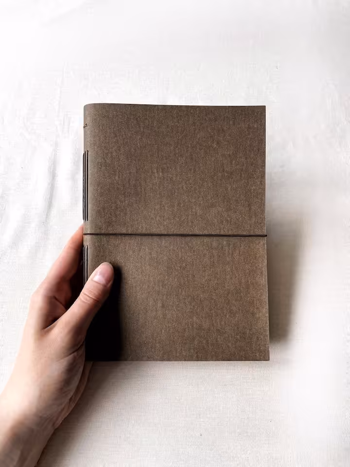 notes a5 LINIE brązowy