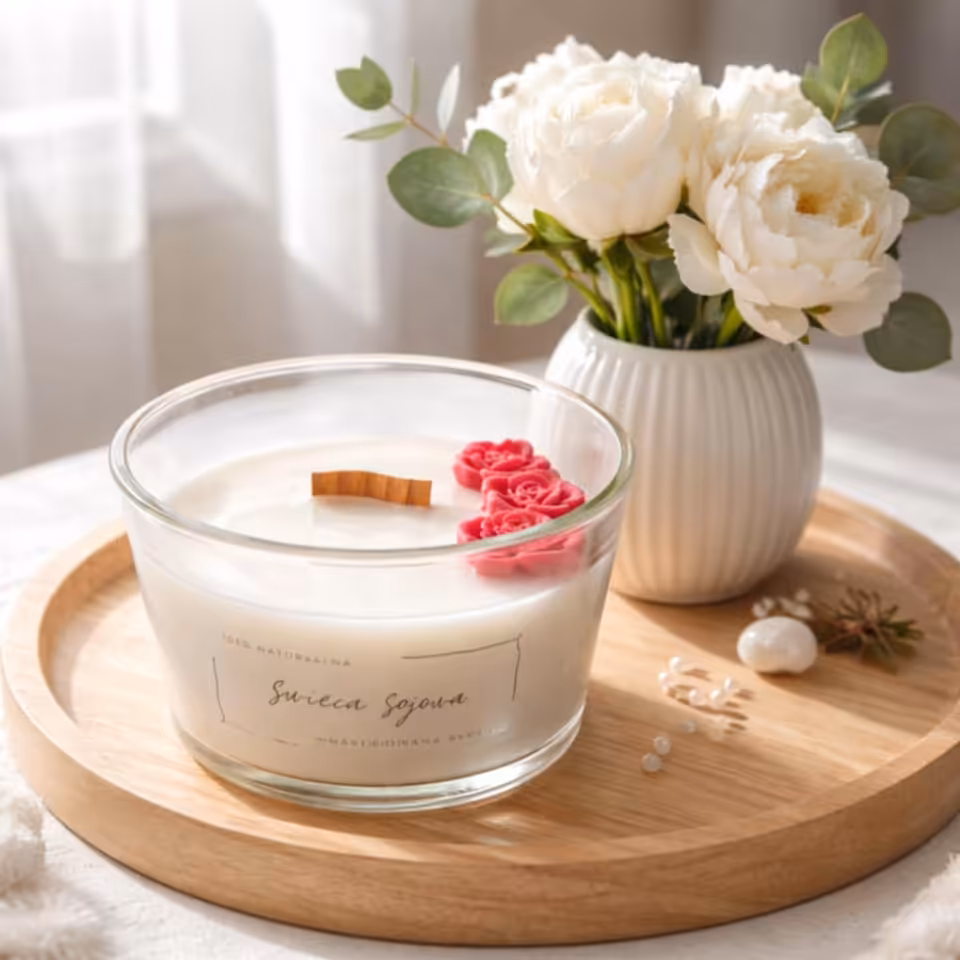 Świeca sojowa "Sprawiasz, że czuję się cudownie" - pomarańcza i goździki