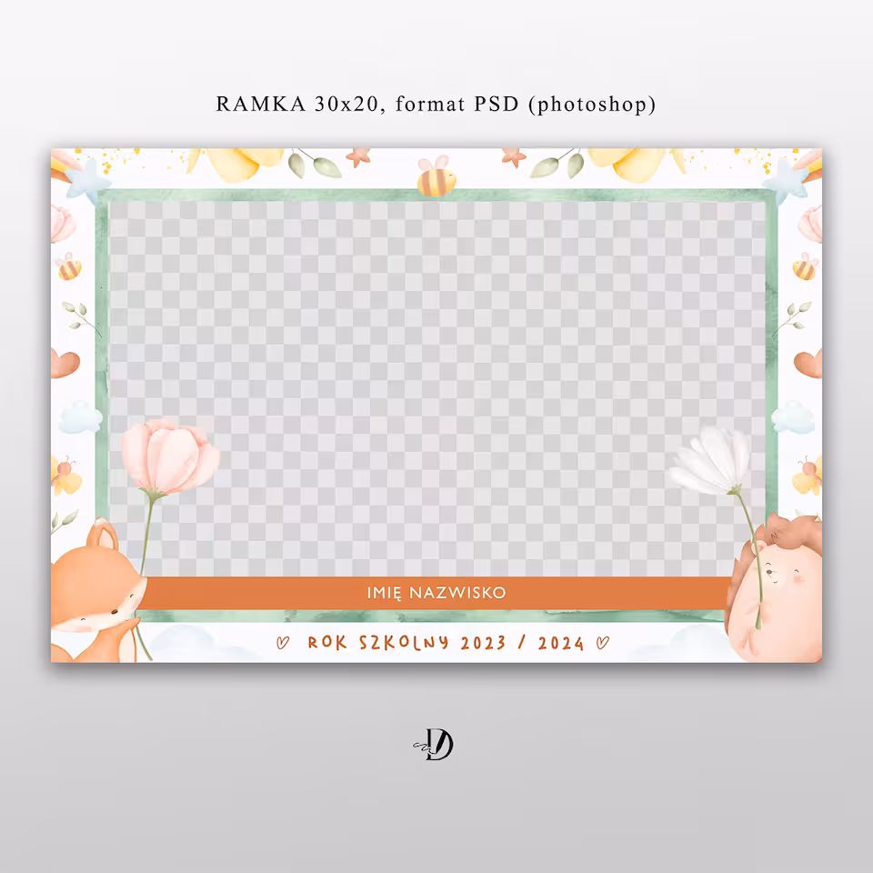 RAMKA CYFROWA 30x20 - wzór 01