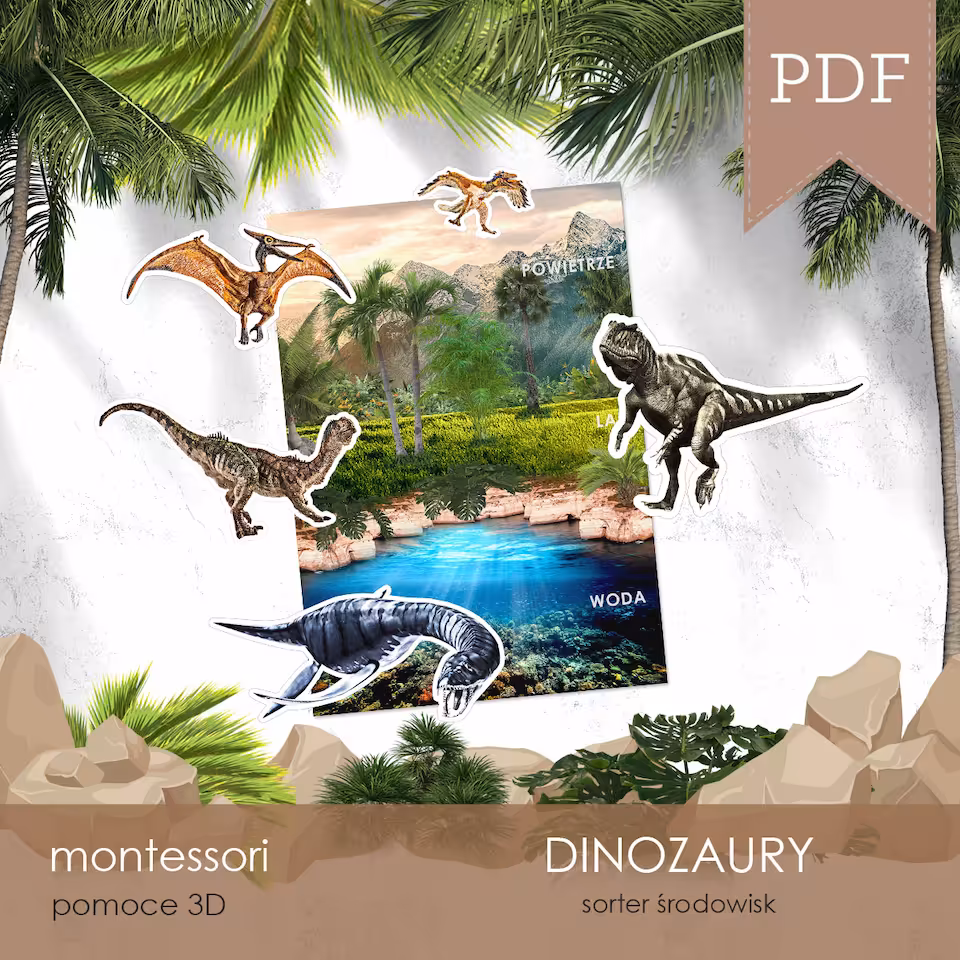 Dinozaury - Sorter 3D