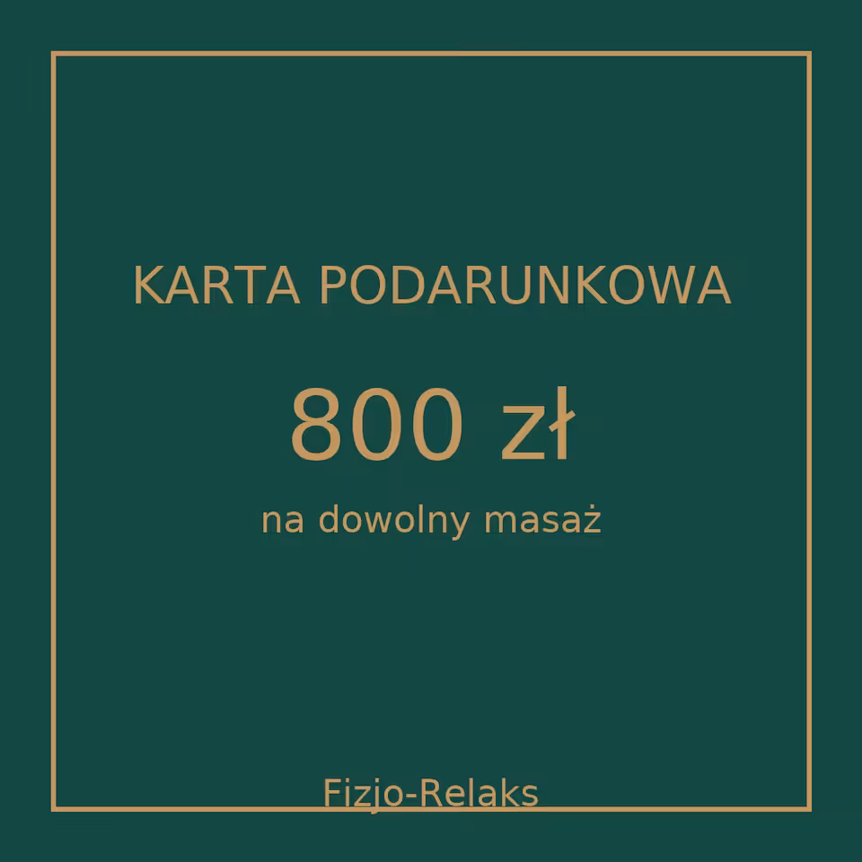 Karta podarunkowa o wartości 800 zł (elektroniczna)